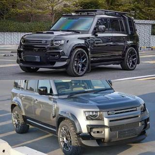 Kofangerlæbe foran (carbon) Land Rover Defender 2019– foto 2