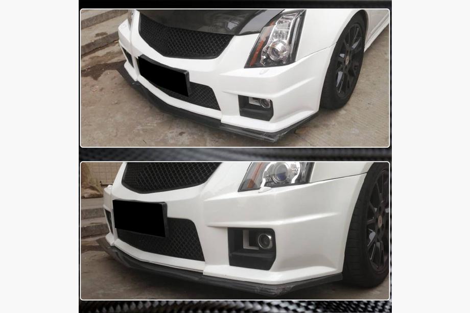 Cadillac CTS 2007–2014 Frontlæbe til forkofanger Lip V1 (til CTS V Coupe, kulfiber) Foto 3