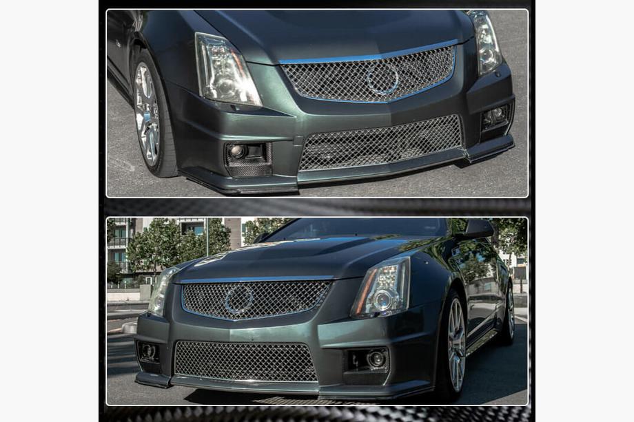 Cadillac CTS 2007–2014 Frontkofanger-dæklister (til CTS V Coupe, carbon) Foto 2