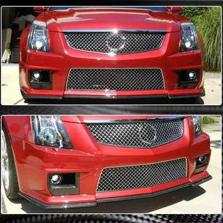 Frontspoilerlæbe Lip V2 til forreste kofanger (til CTS V Coupe, kulfiber) foto 4