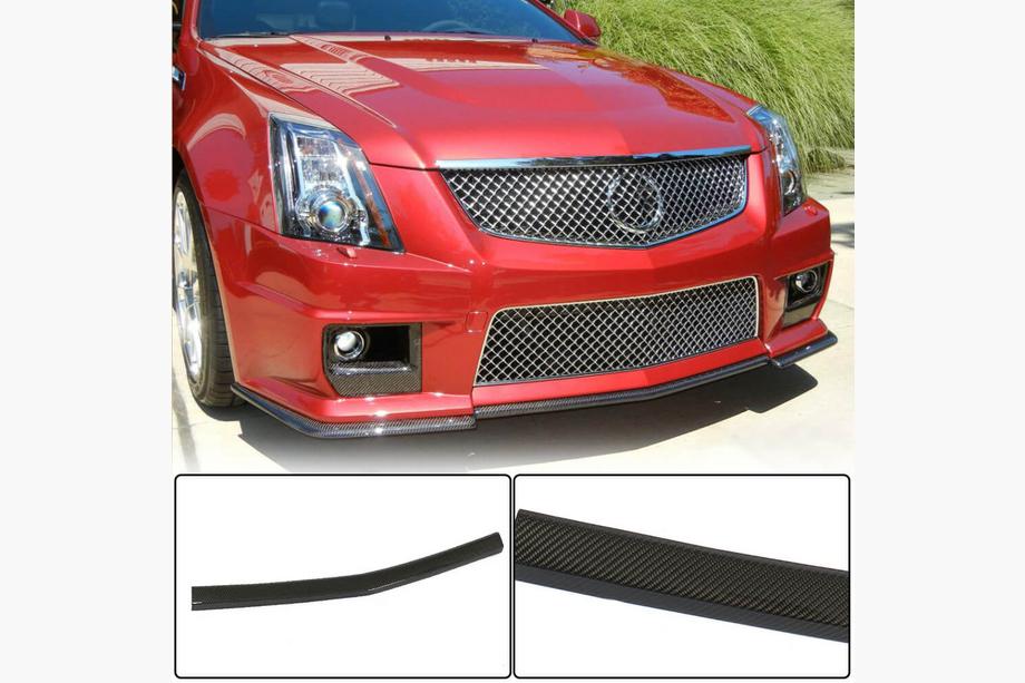 Cadillac CTS 2007–2014 Frontspoilerlæbe Lip V2 til forreste kofanger (til CTS V Coupe, kulfiber) Foto 2