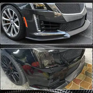 Frontlæbe til forkofanger Lip V2 (til CTS V Sedan 2016-2019, kulfiber) foto 4