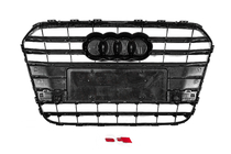 Audi A6 C7 2011–2017 Frontgrill i sort med kromramme S-style (2011-2014) foto 4
