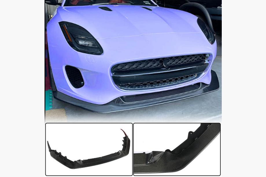Jaguar F-Type 2013–2024 Front bumper læbe-tilsats (til Base 2017-2019, Carbon) Image