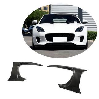 Kulfiber-indsatser til frontkofanger (til Base 2017-2019) Jaguar F-Type 2013–2024 foto 1