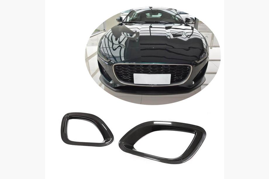 Jaguar F-Type 2013–2024 Kulfiberbeklædninger til forreste kofanger (til Base 2021+, carbon) Image