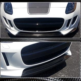 Front bumper lip (2013-2015, Carbon) foto 3