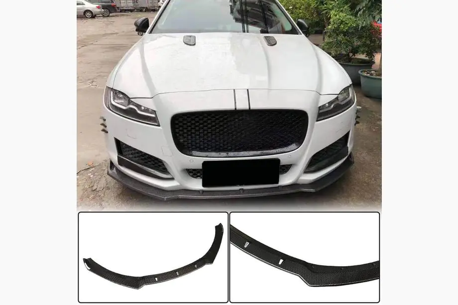 Jaguar XF 2016– Front bumperlæbe Lip (2016-2020, carbon) Image