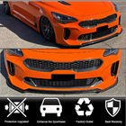 Kia Stinger 2017–2023 Frontlæbe til forreste kofanger (Carbon) foto 2