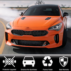 Kia Stinger 2017–2023 Kølergrill-ramme (Carbon) foto 2