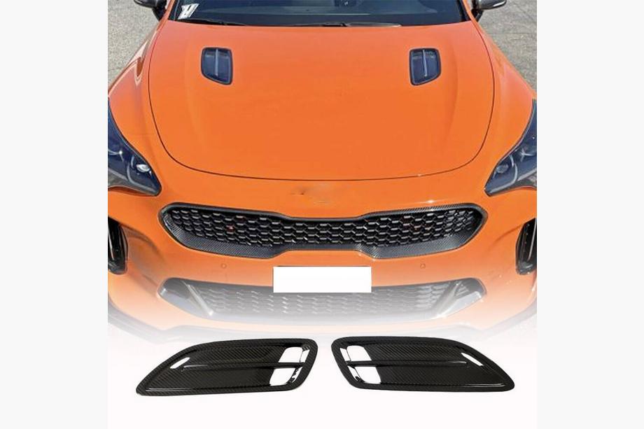Kia Stinger 2017–2023 Motorhjelmslister (Carbon) Image