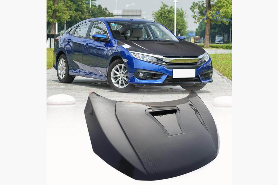 Honda Civic Sedan X 2016–2021 Motorhjelm (carbon) Image