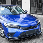 Honda Civic Sedan 2021– Front kofangerlæbe Lip V1 (plast) foto 2