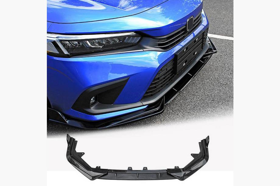 Honda Civic Sedan 2021– Front kofangerlæbe Lip V1 (plast) Image