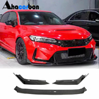 Honda Civic HB 2021– Frontspoilerlæbe til forreste kofanger Lip V2 (Carbon) foto 1