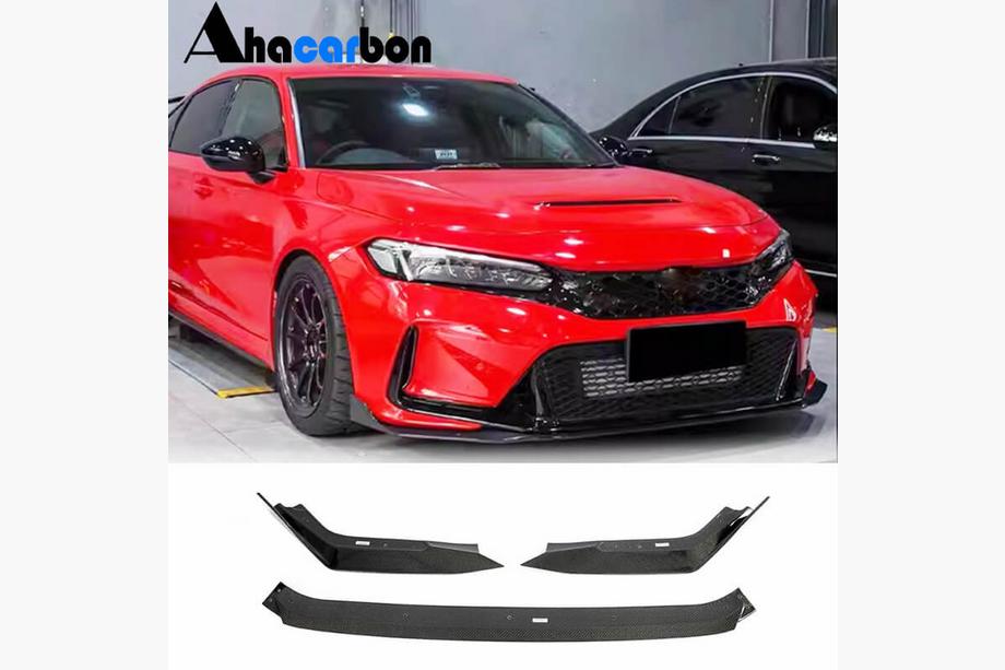 Honda Civic HB 2021– Frontspoilerlæbe til forreste kofanger Lip V2 (Carbon) Image