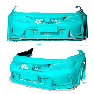 Frontlæbe til forreste kofanger Lip V3 (kulfiber) Honda Civic HB 2021– foto 2