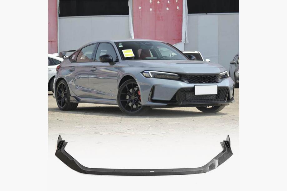 Honda Civic HB 2021– Frontlæbe til forreste kofanger Lip V3 (kulfiber) Foto 1