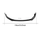 Mazda 3 2013–2019 Kulfiber frontspoiler-læbe til forreste kofanger Lip (2014-2016, Carbon) foto 6