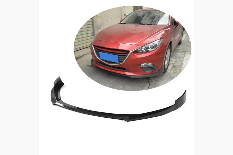 Mazda 3 2013–2019 Kulfiber frontspoiler-læbe til forreste kofanger Lip (2014-2016, Carbon) Image