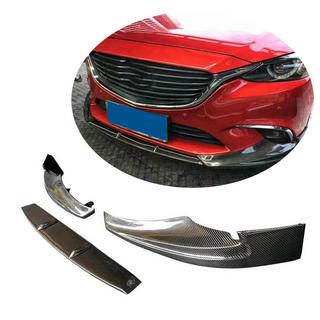 Frontlæbe til forreste kofanger Lip V1 (2017-2019, Carbon) Mazda 6 2012–2024 foto 1