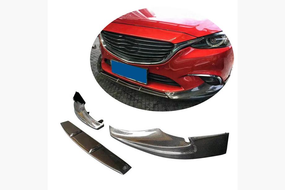 Mazda 6 2012–2024 Frontlæbe til forreste kofanger Lip V1 (2017-2019, Carbon) Image