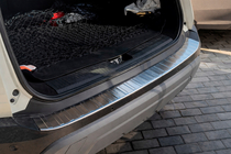 Nissan X-trail T33/Rogue 2022– Carmos bagkofangerbeskytter bag (Til e-Power, rustfrit stål, mat) foto 1