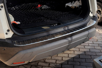 Nissan X-trail T33/Rogue 2022– Carmos bagkofangerbeskytter bag (Til e-Power, rustfrit stål, mat) foto 6