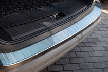 Nissan X-trail T33/Rogue 2022– Carmos bagkofangerbeskytter bag (Til e-Power, rustfrit stål, mat) foto 7