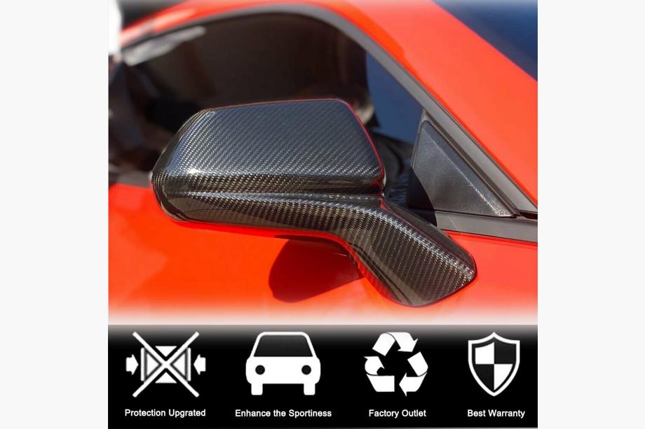 Chevrolet Camaro 2015– Spejlkåber (2015-2019, Kulfiber) Foto 2