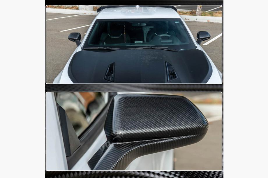 Chevrolet Camaro 2015– Spejlkåber (2015-2019, Kulfiber) Foto 3