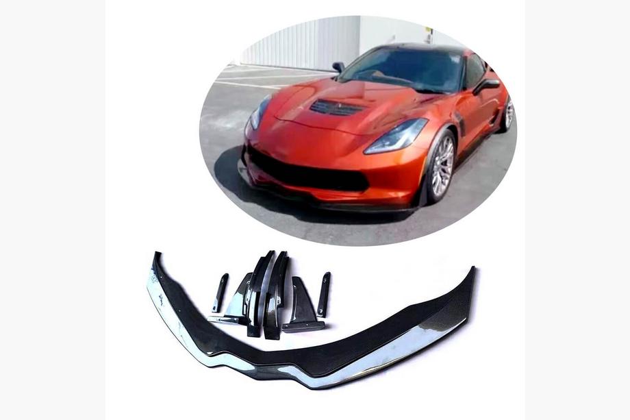 Chevrolet Corvette C7 2013–2019 Front bumperlip (2013-2017, carbon) Image