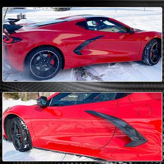 Bageste skærmkapper (2019-2022, Carbon) Chevrolet Corvette C8 2019– foto 4