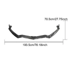 Chevrolet Corvette C8 2019– Frontlæbe til forreste kofanger Lip (2019-2022, carbon) foto 3
