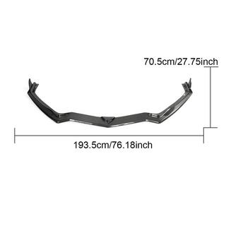 Frontlæbe til forreste kofanger Lip (2019-2022, carbon) Chevrolet Corvette C8 2019– foto 3