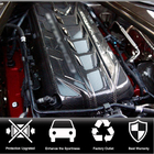 Chevrolet Corvette C8 2019– Motorafdækning (2019-2022, Carbon) foto 2