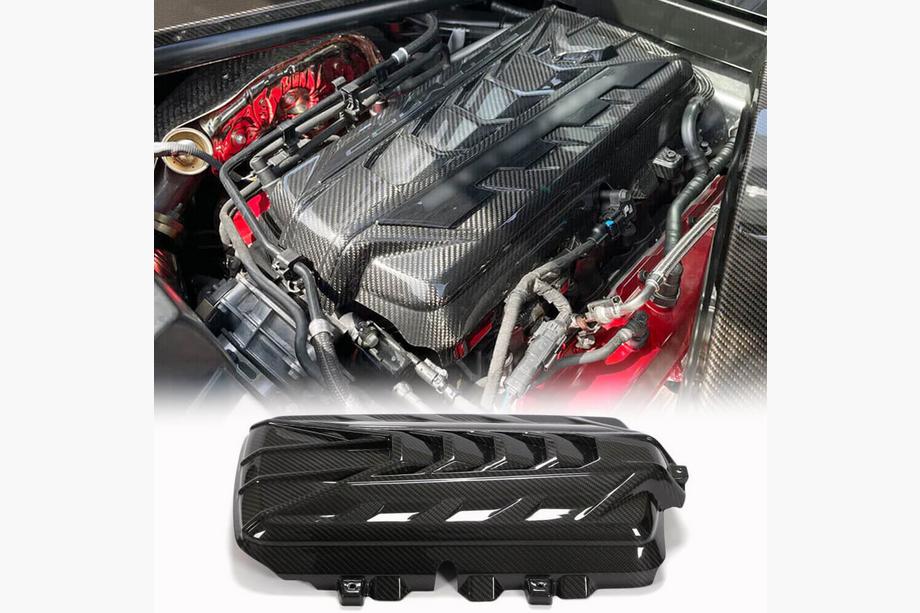 Chevrolet Corvette C8 2019– Motorafdækning (2019-2022, Carbon) Image