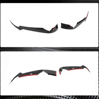Kulfibersplittere til forreste kofanger (2019-2022, Carbon) Chevrolet Corvette C8 2019– foto 4