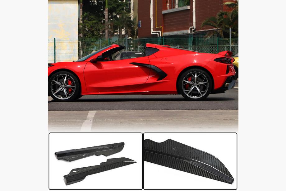 Chevrolet Corvette C8 2019– Sideskørter (Carbon) Image