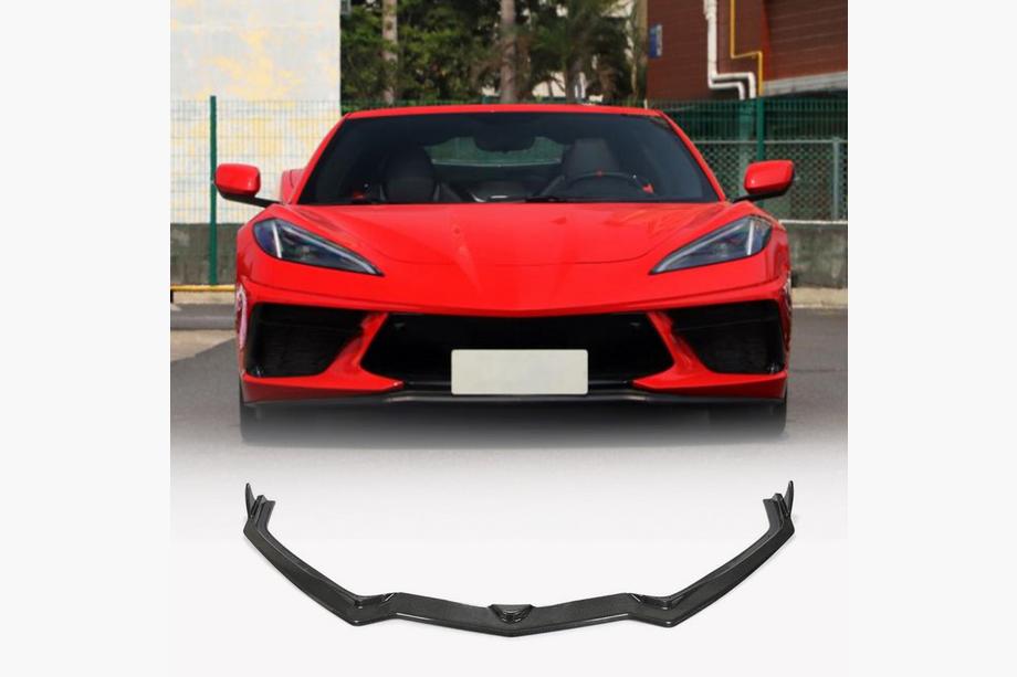 Chevrolet Corvette C8 2019– Frontlæbe til forreste kofanger (Carbon) Image