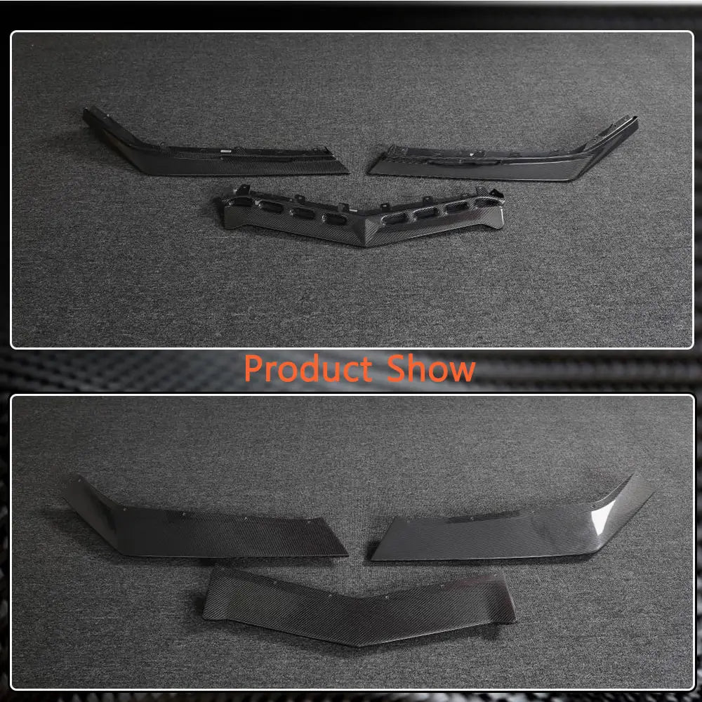 Chevrolet Corvette C8 2019– Frontsplitter til forreste kofanger Lip (til Z06, 2020-2024, carbon) foto 6
