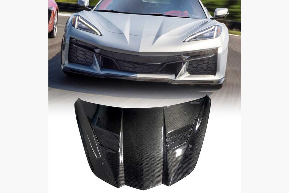 Chevrolet Corvette C8 2019– Motorhjelm (til Z06, 2022-2024, kulfiber) Foto 1