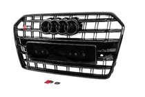 Audi A6 C7 2011–2017 Sort frontgrill S-Style (2014-2017) foto 3