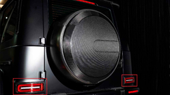 Mercedes G class W465 2025– Baglygterammer (Carbon) foto 1