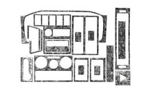 Volkswagen T4 Transporter 1990–2003 Instrumentbordbeklædning (1999-2003) Carbon foto 7