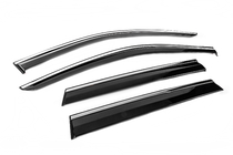 Jeep Grand Cherokee WK2 2010–2021 Vindafvisere med kromliste Niken Luxury (4 stk) foto 3