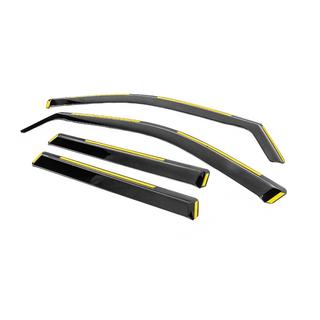 Vindafvisere, in-channel Niken Luxury (4 stk) Jeep Grand Cherokee WK2 2010–2021 foto 2