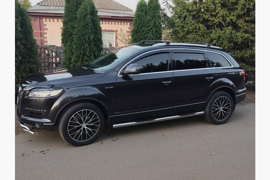 Audi Q7 2005–2015 Tagbøjler (tværstænger) til integrerede tagrælinger Skybar V2 120 cm (2 stk.) Grå Foto 4