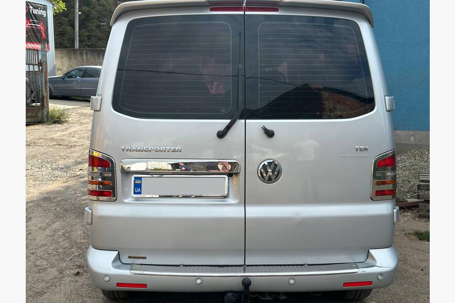 Volkswagen T5 Transporter 2003–2010 Liste over nummerpladen til sidehængslede døre (rustfrit stål) Foto 4