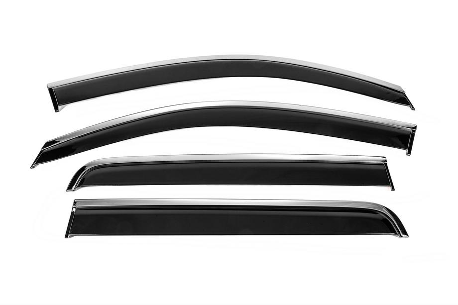 Toyota Hilux 2006–2015 Vindafvisere med kromliste Niken Luxury (2011-2015, 4 stk) Image